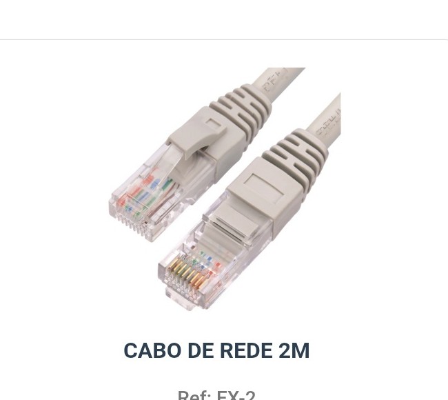 Cabos de Rede Patch Cord RJ45